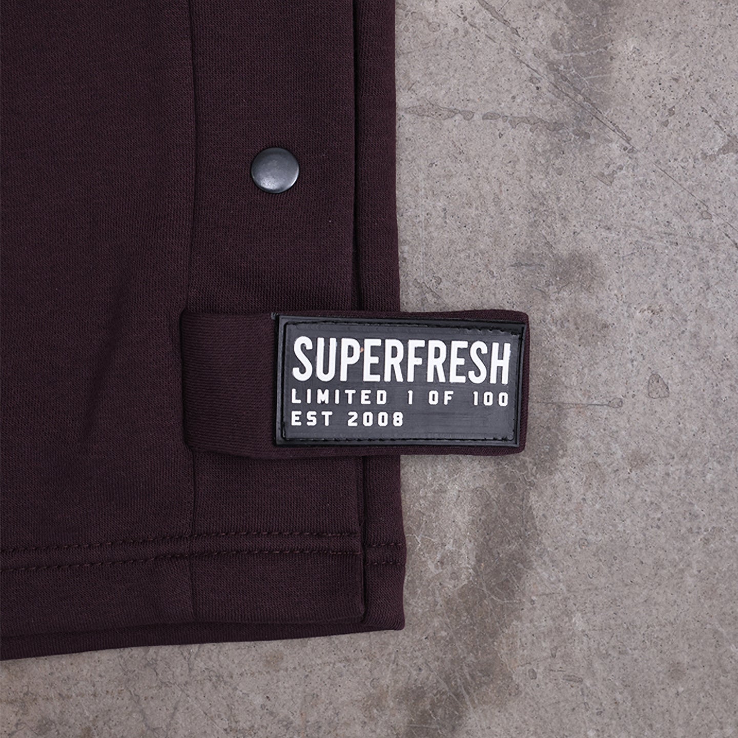 Snap Buttons Sweatpants (Chocolate Brown)