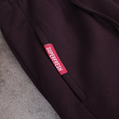 Snap Buttons Sweatpants (Chocolate Brown)