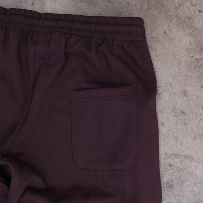 Snap Buttons Sweatpants (Chocolate Brown)
